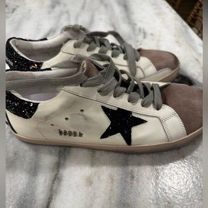 Golden Goose white and black sneaker size 9.5